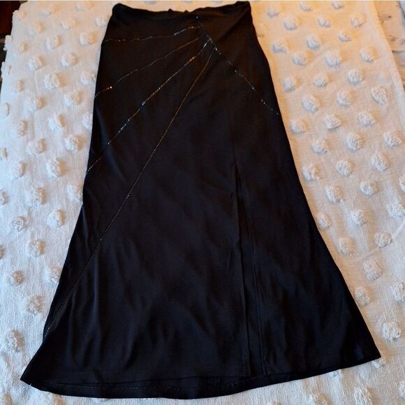 XL Nicole Bakti maxi skirt rhinestone detail, party night - Picture 10 of 16